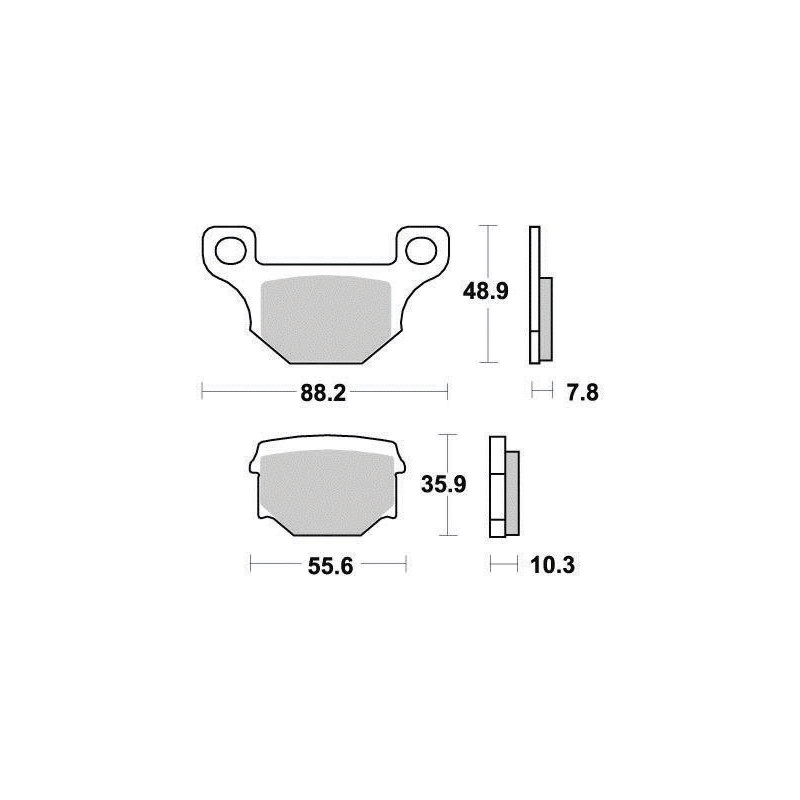 FERODO PLAQUETTES DE FREIN SEMI-MÉTAL PLATINIUM FDB384P