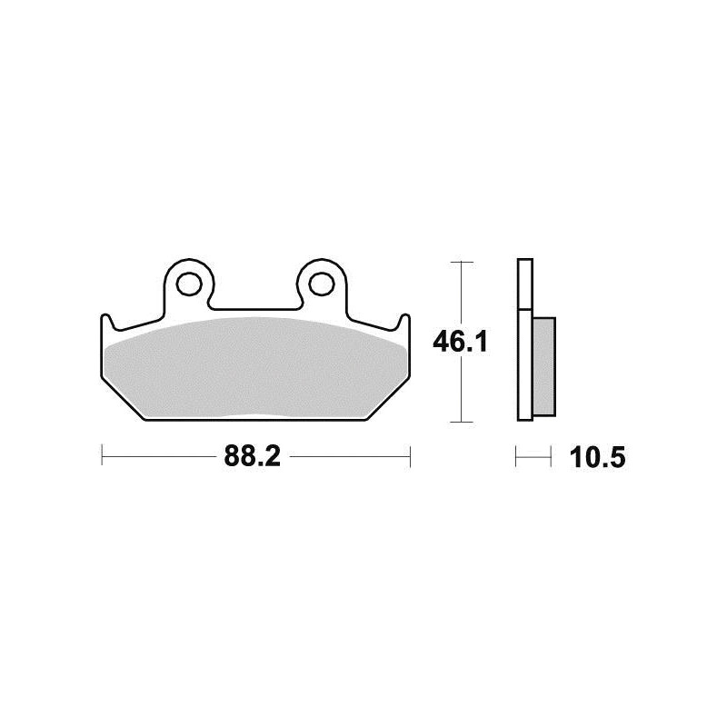 FERODO PLAQUETTES DE FREIN SEMI-MÉTAL ÉCO FRICTION FDB663EF