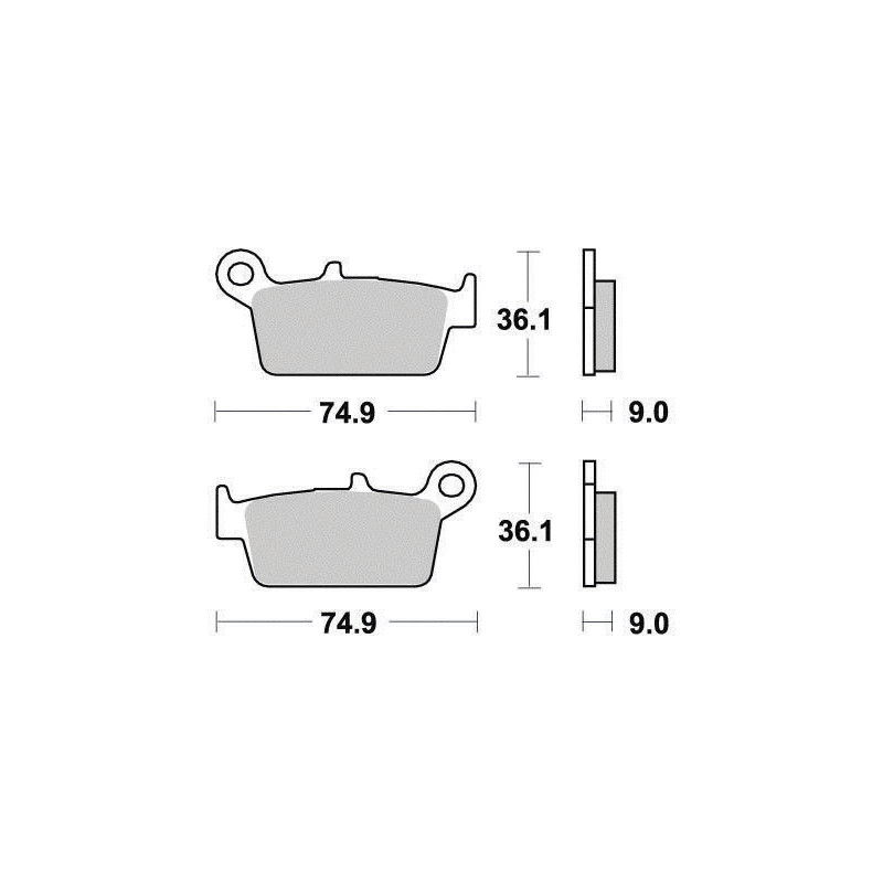 FERODO PLAQUETTES DE FREIN SEMI-MÉTAL ÉCO FRICTION FDB672EF
