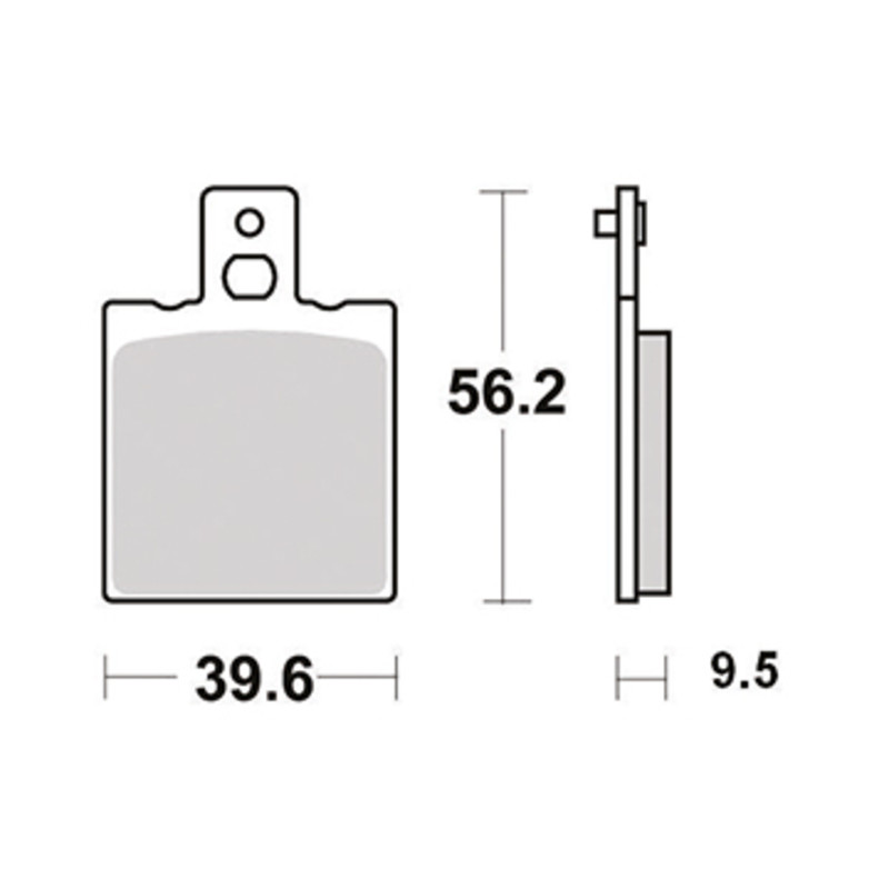 PERFTEC PLAQUETTES DE FREIN SEMI-MÉTAL S1001R