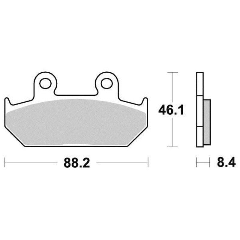 PERFTEC PLAQUETTES DE FREIN SEMI-MÉTAL S1005AR