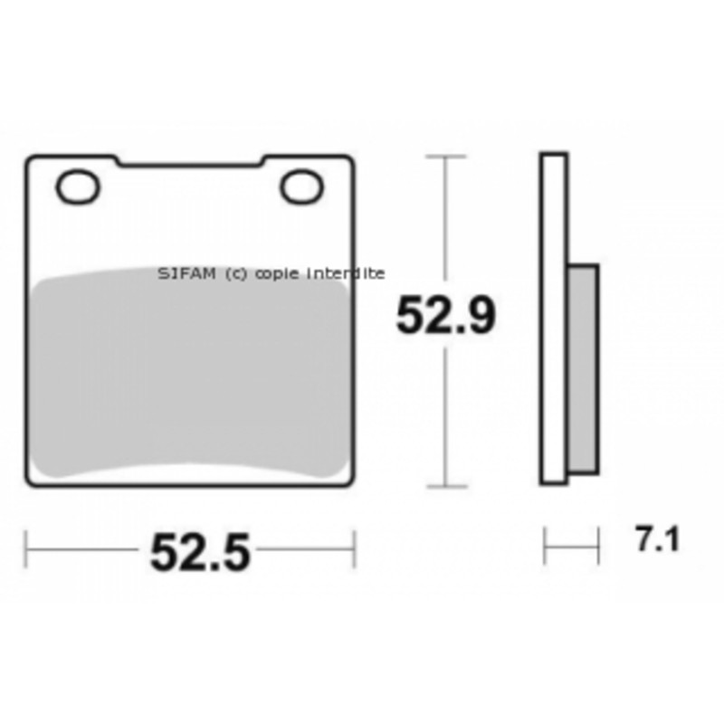 PERFTEC PLAQUETTES DE FREIN SEMI-MÉTAL S1009AR