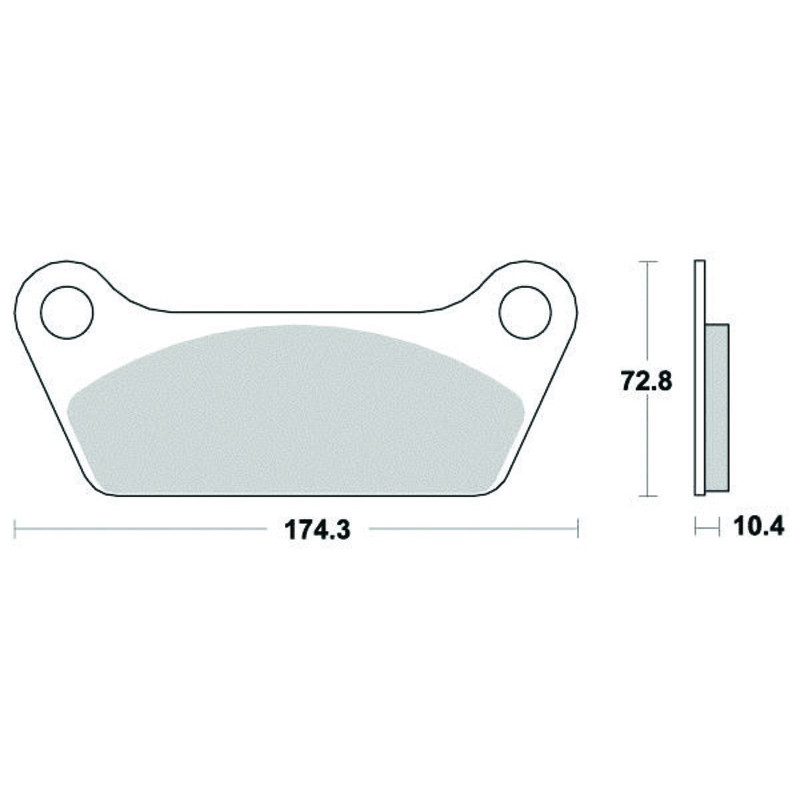 PERFTEC PLAQUETTES DE FREIN MÉTAL FRITTÉ S1010N
