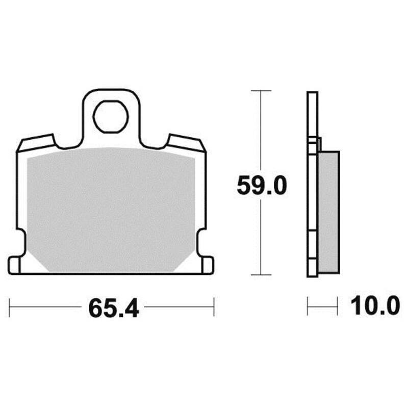 PERFTEC PLAQUETTES DE FREIN MÉTAL FRITTÉ S1013N