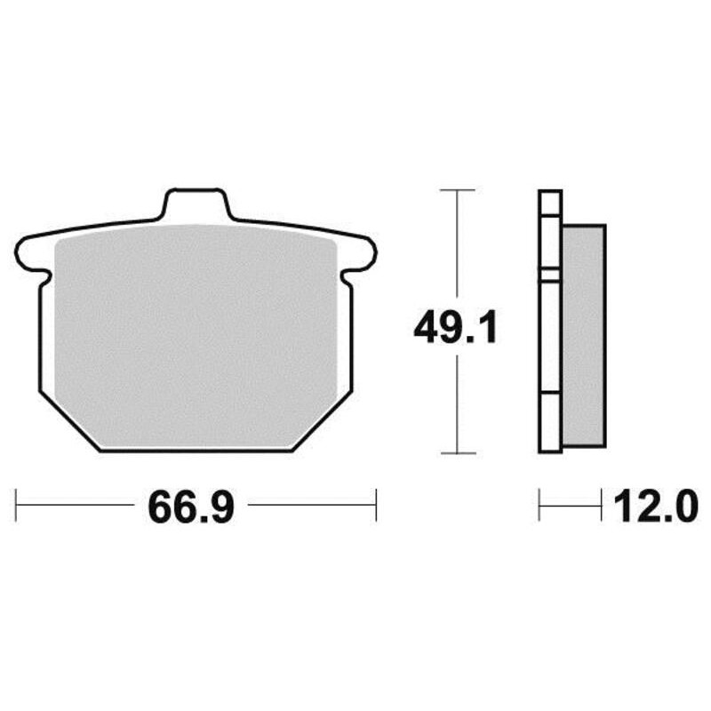 PERFTEC PLAQUETTES DE FREIN SEMI-MÉTAL S1027BR
