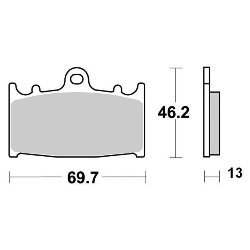 PERFTEC PLAQUETTES DE FREIN MÉTAL FRITTÉ S1032BN