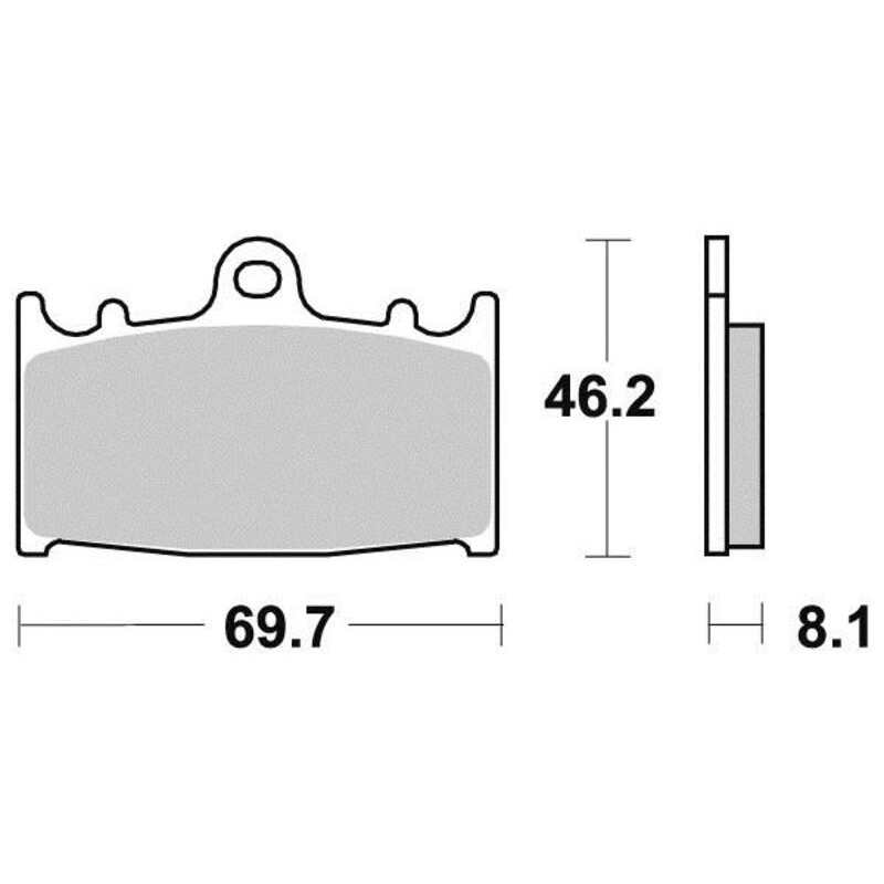 PERFTEC PLAQUETTES DE FREIN SEMI-MÉTAL S1032R