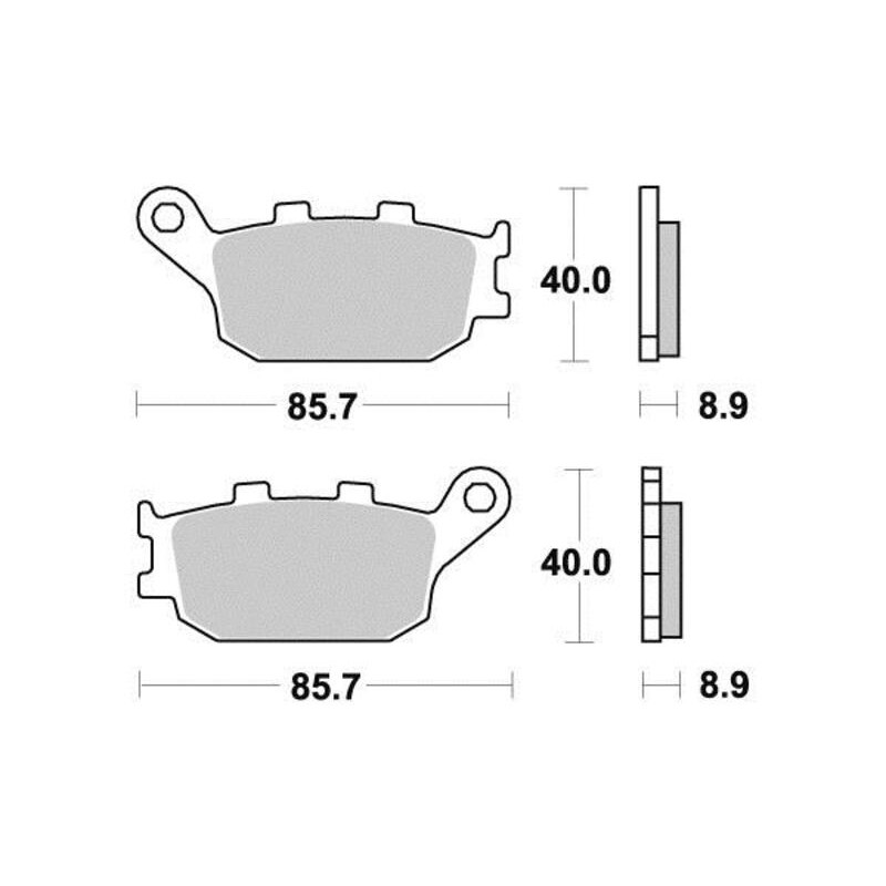 PERFTEC PLAQUETTES DE FREIN MÉTAL FRITTÉ S1035NR