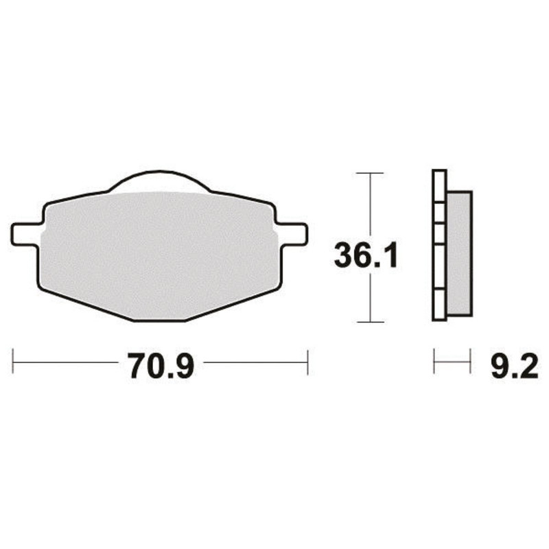 PERFTEC PLAQUETTES DE FREIN SEMI-MÉTAL S1081R