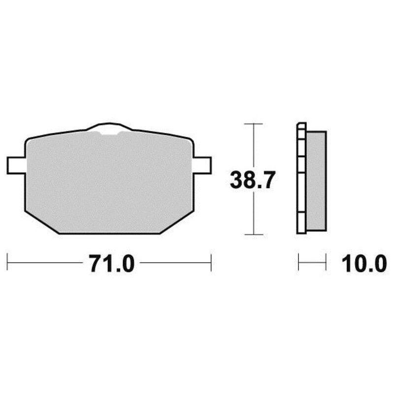 PERFTEC PLAQUETTES DE FREIN MÉTAL FRITTÉ S1088N