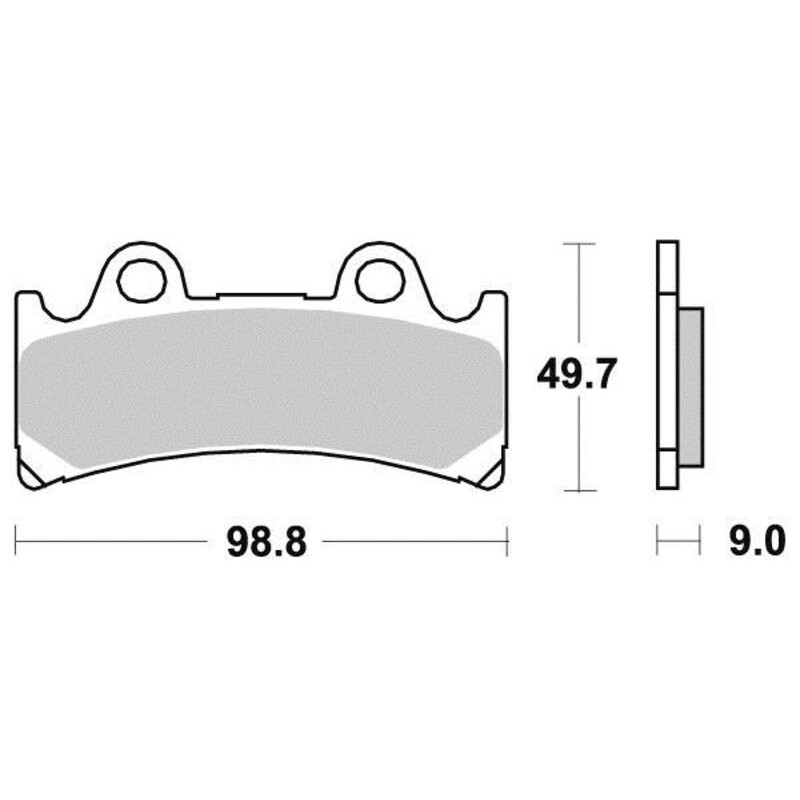 PERFTEC PLAQUETTES DE FREIN MÉTAL FRITTÉ S1090N