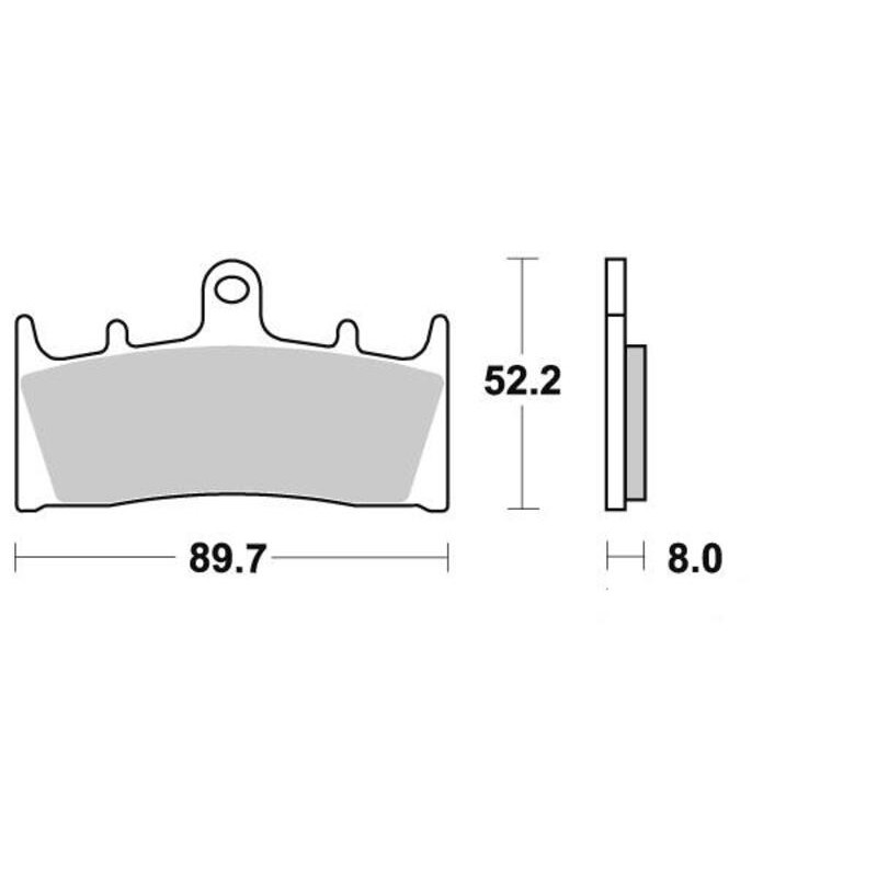 PERFTEC PLAQUETTES DE FREIN MÉTAL FRITTÉ S1093NR