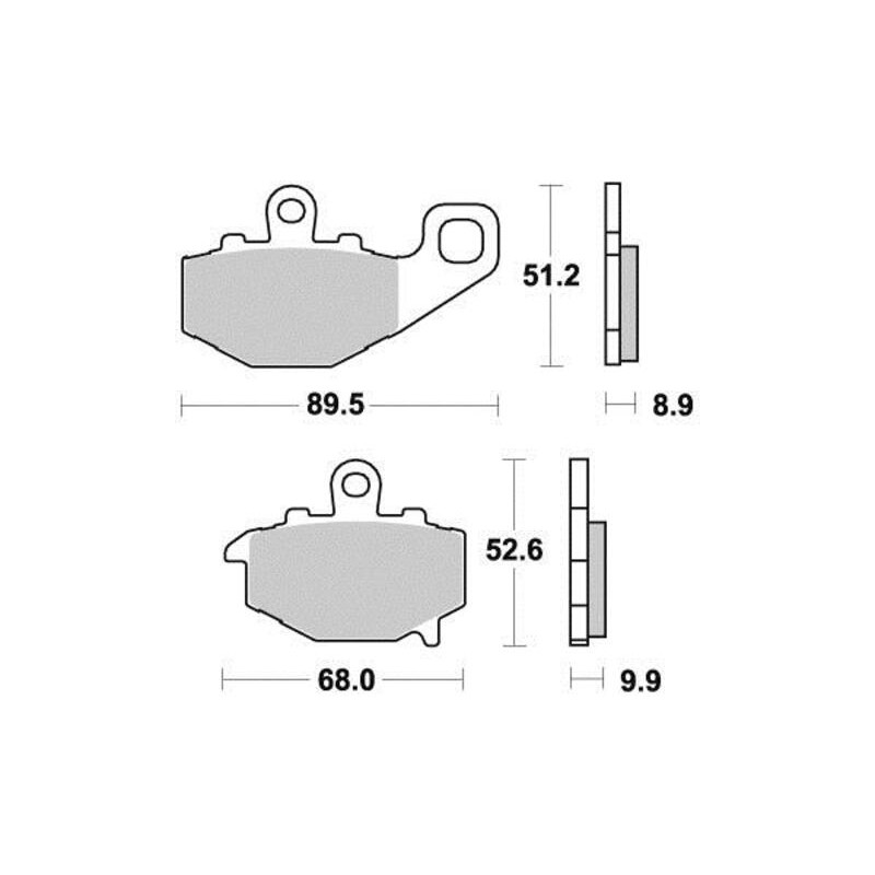 PERFTEC PLAQUETTES DE FREIN MÉTAL FRITTÉ S1094NR