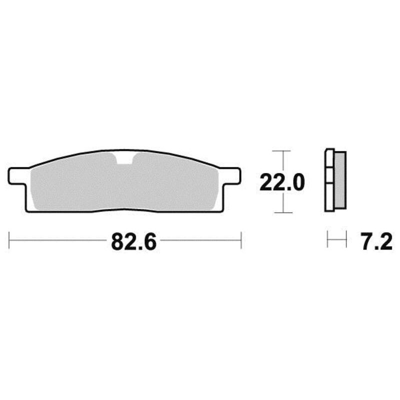 PERFTEC PLAQUETTES DE FREIN SEMI-MÉTAL S1095R