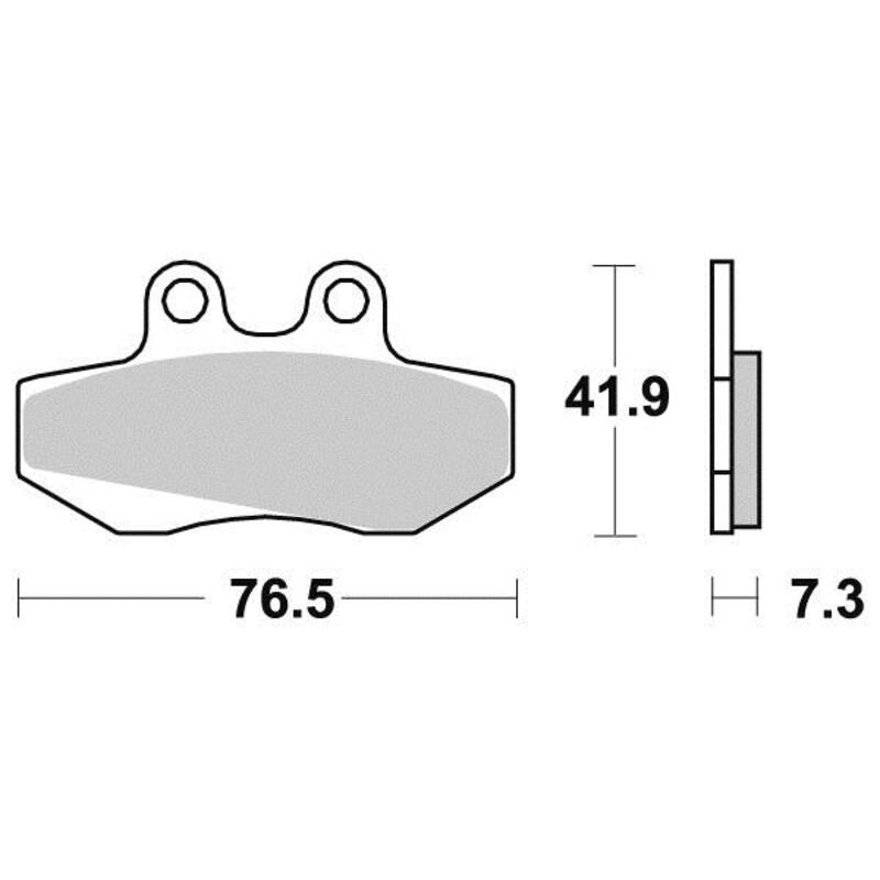 PERFTEC PLAQUETTES DE FREIN MÉTAL FRITTÉ S1107NR