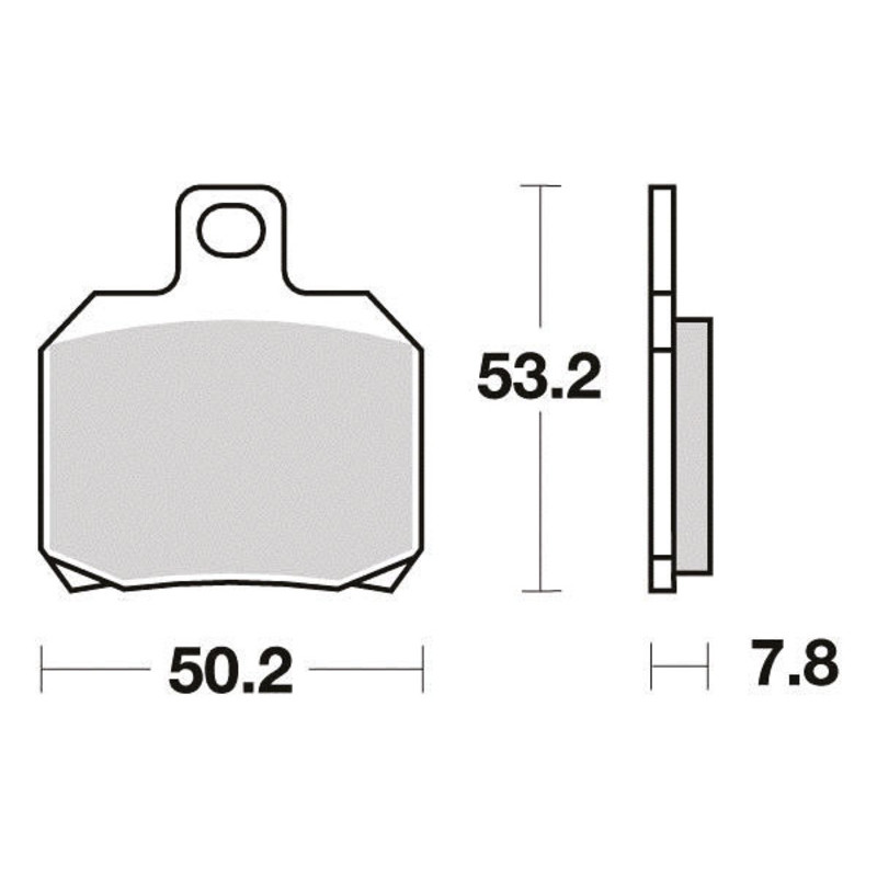 PERFTEC PLAQUETTES DE FREIN SEMI-MÉTAL S1110R