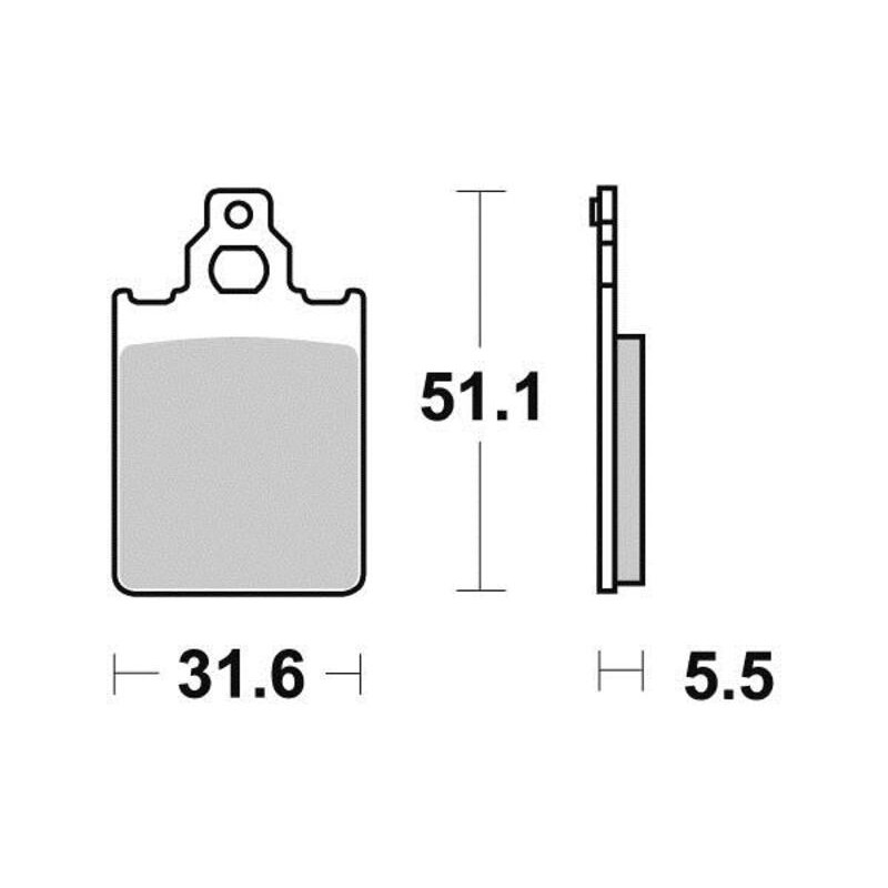 PERFTEC PLAQUETTES DE FREIN MÉTAL FRITTÉ S1111NR