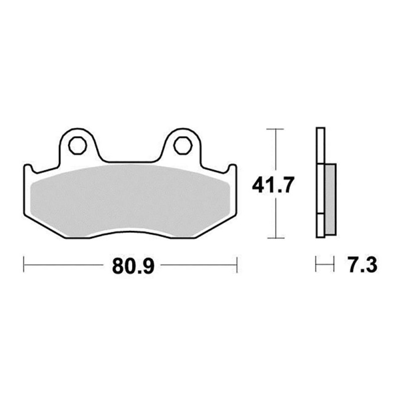 PERFTEC PLAQUETTES DE FREIN SEMI-MÉTAL S1115/2R