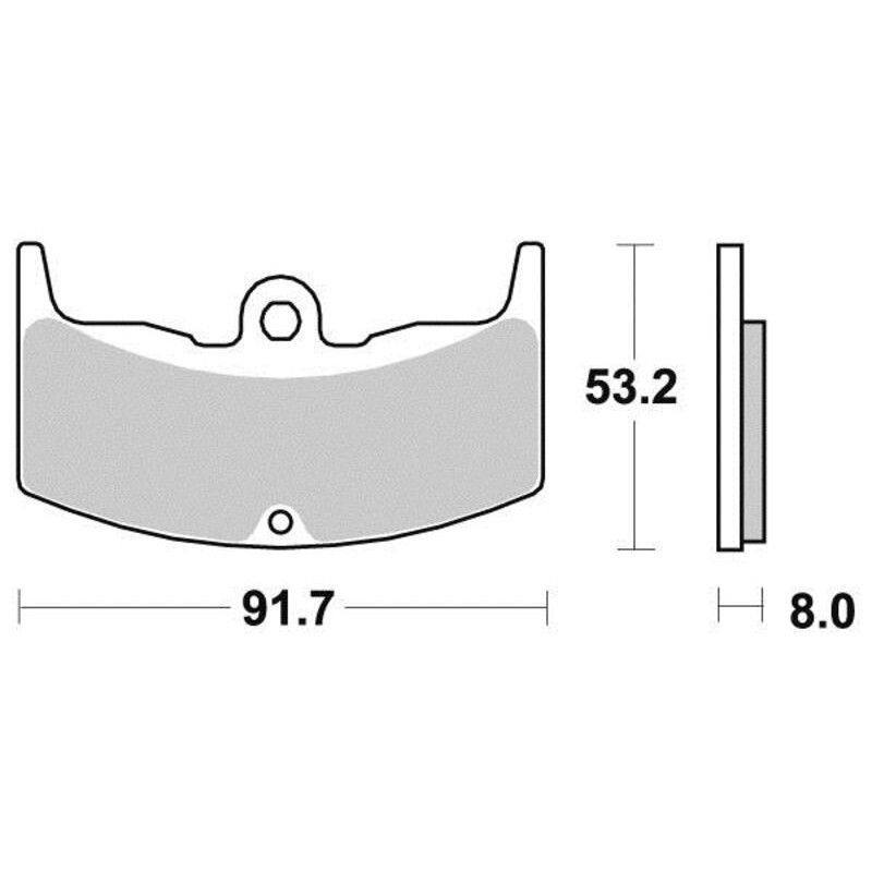 PERFTEC PLAQUETTES DE FREIN MÉTAL FRITTÉ NORME KBA/ABE S1129AN