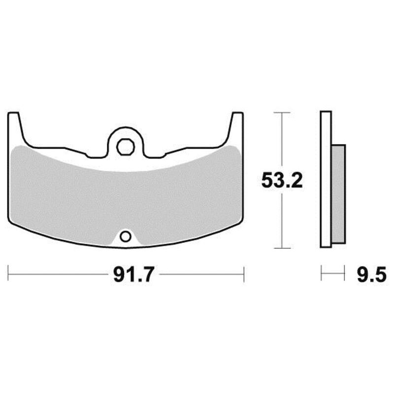 PERFTEC PLAQUETTES DE FREIN MÉTAL FRITTÉ S1129N