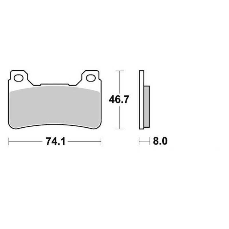 PERFTEC PLAQUETTES DE FREIN SEMI-MÉTAL S1170R