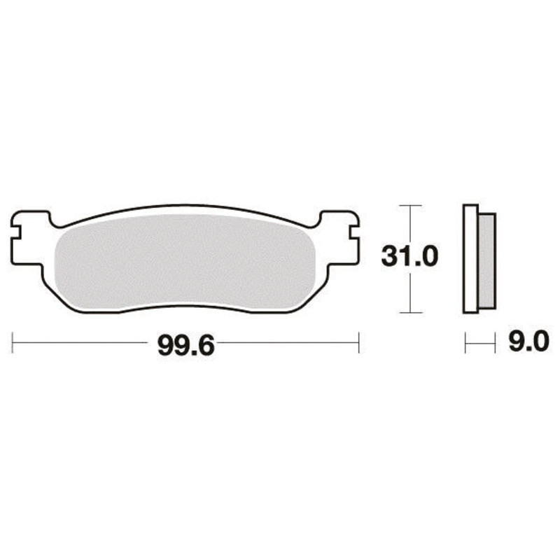 PERFTEC PLAQUETTES DE FREIN SEMI-MÉTAL S1263R