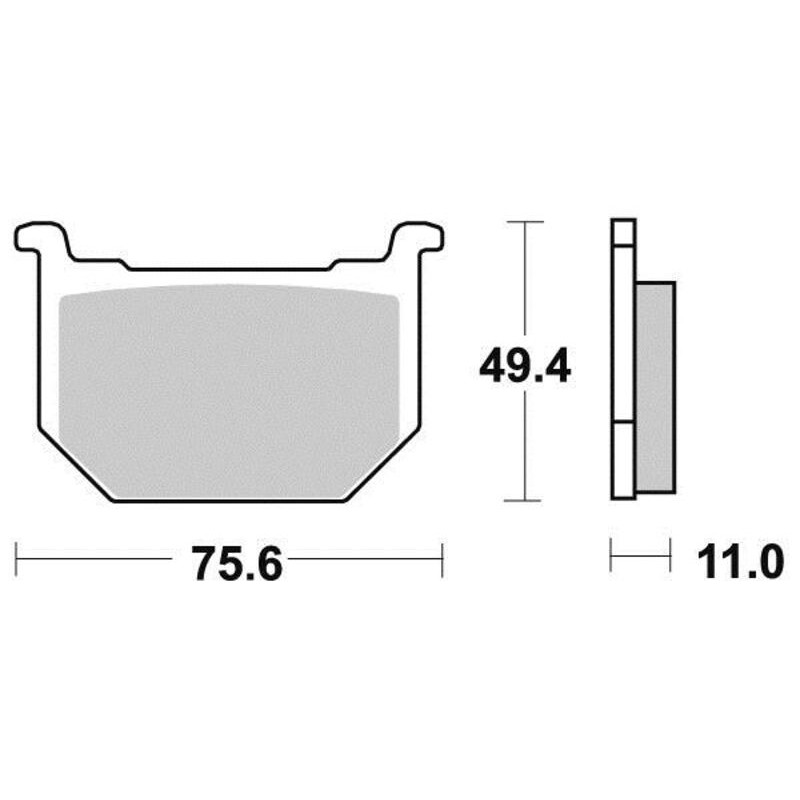 PERFTEC PLAQUETTES DE FREIN MÉTAL FRITTÉ S1322N