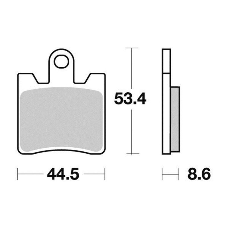 PERFTEC PLAQUETTES DE FREIN MÉTAL FRITTÉ S1353NR