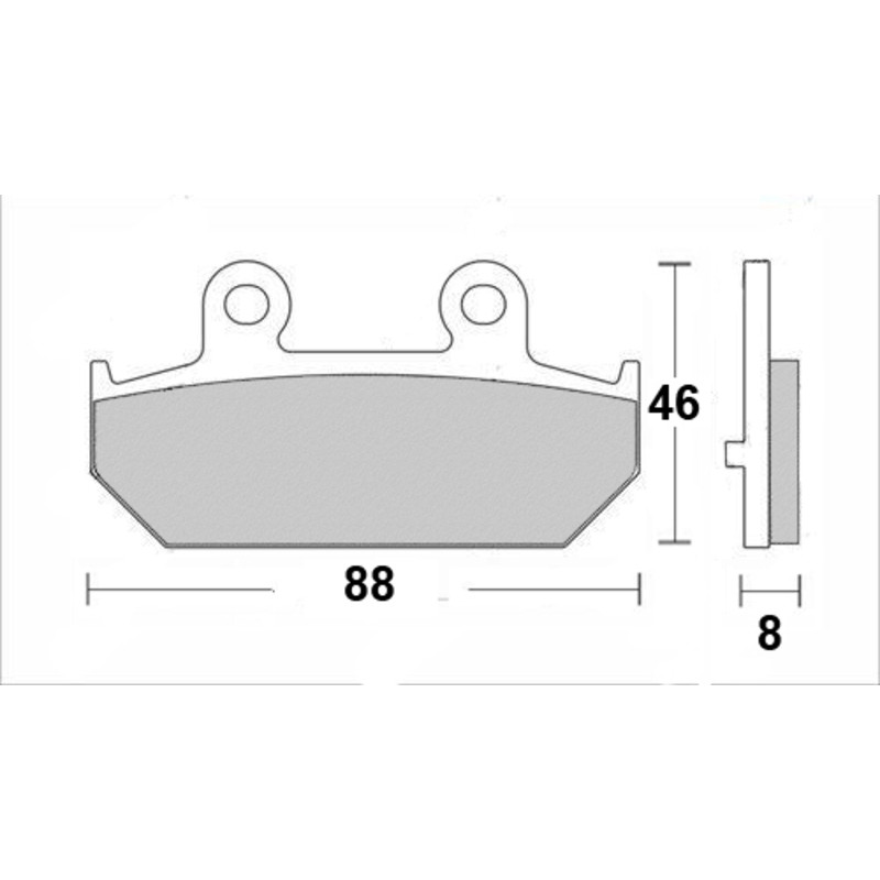 PERFTEC PLAQUETTES DE FREIN SEMI-MÉTAL S1357R