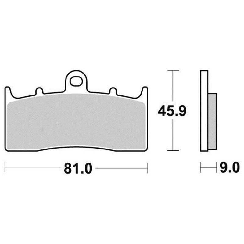 PERFTEC PLAQUETTES DE FREIN SEMI-MÉTAL S1439R
