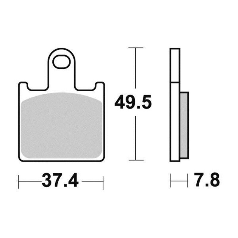 PERFTEC PLAQUETTES DE FREIN SEMI-MÉTAL S1444R