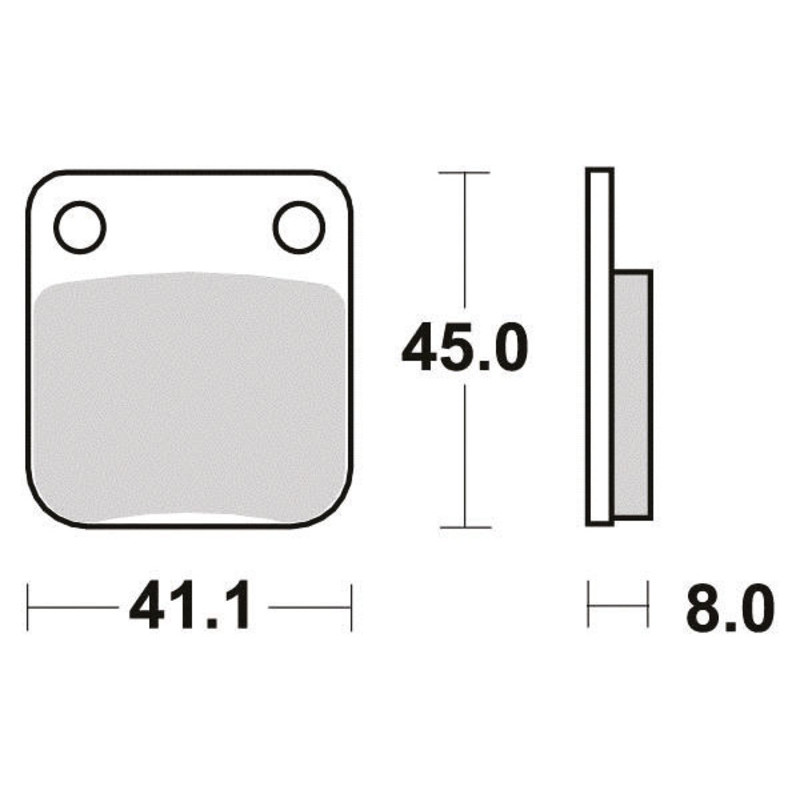 PERFTEC PLAQUETTES DE FREIN SEMI-MÉTAL S2001R