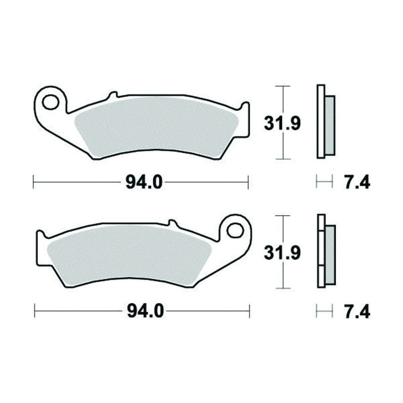 PERFTEC PLAQUETTES DE FREIN MÉTAL FRITTÉ S2005N