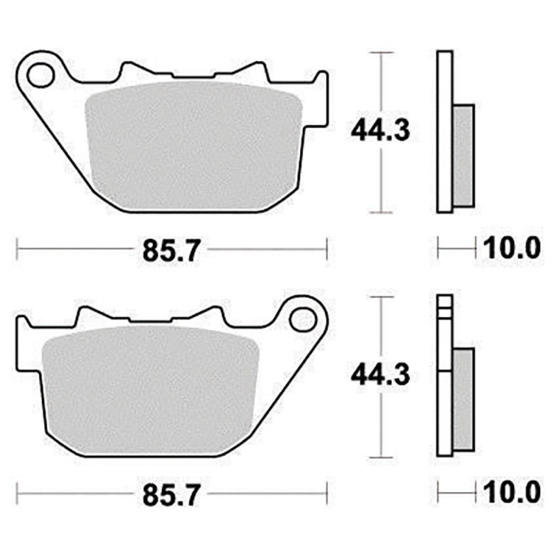 PERFTEC PLAQUETTES DE FREIN MÉTAL FRITTÉ S9010NR