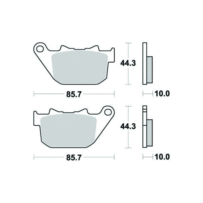 PERFTEC PLAQUETTES DE FREIN SEMI-MÉTAL S9010R