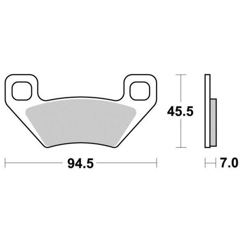 PERFTEC PLAQUETTES DE FREIN SEMI-MÉTAL S9023R