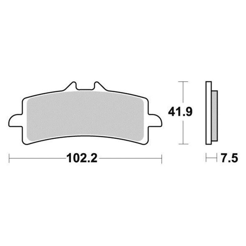 PERFTEC PLAQUETTES DE FREIN SEMI-MÉTAL S9100R