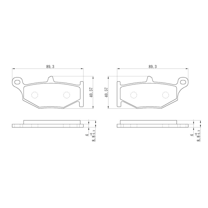 PERFTEC PLAQUETTES DE FREIN MÉTAL FRITTÉ HAUTE PERFORMANCE S9203N