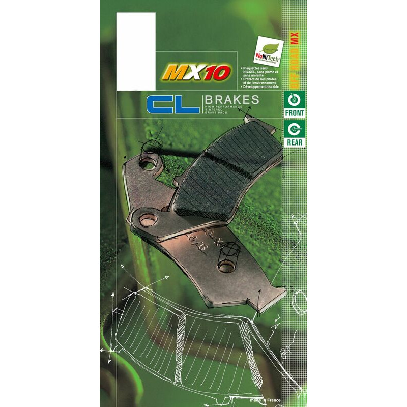 CL PLAQUETTES DE FREIN MÉTAL FRITTÉ OFF-ROAD - 1076X59