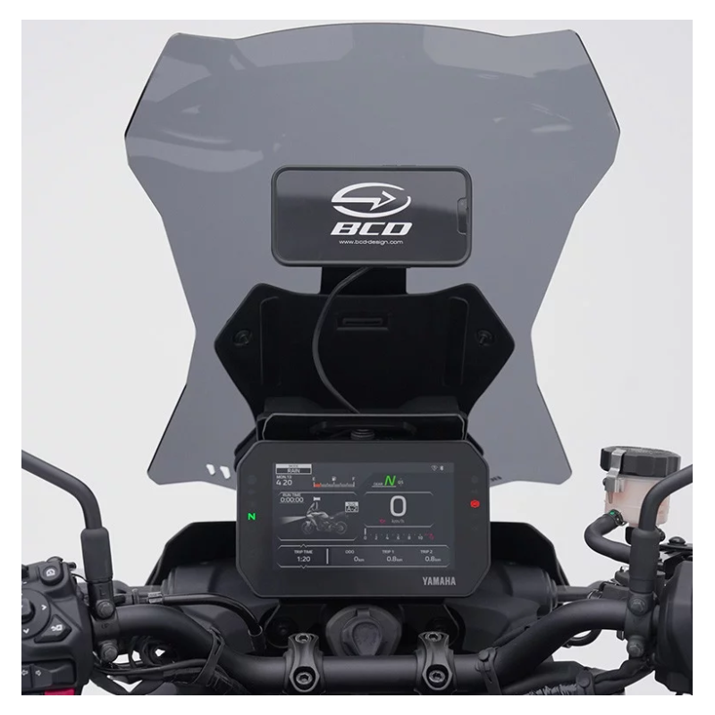 BCD SUPPORT TELEPHONE POUR YAMAHA TRACER 9 GT / GT+ (2025+) - QUADLOCK® - STAGE 1