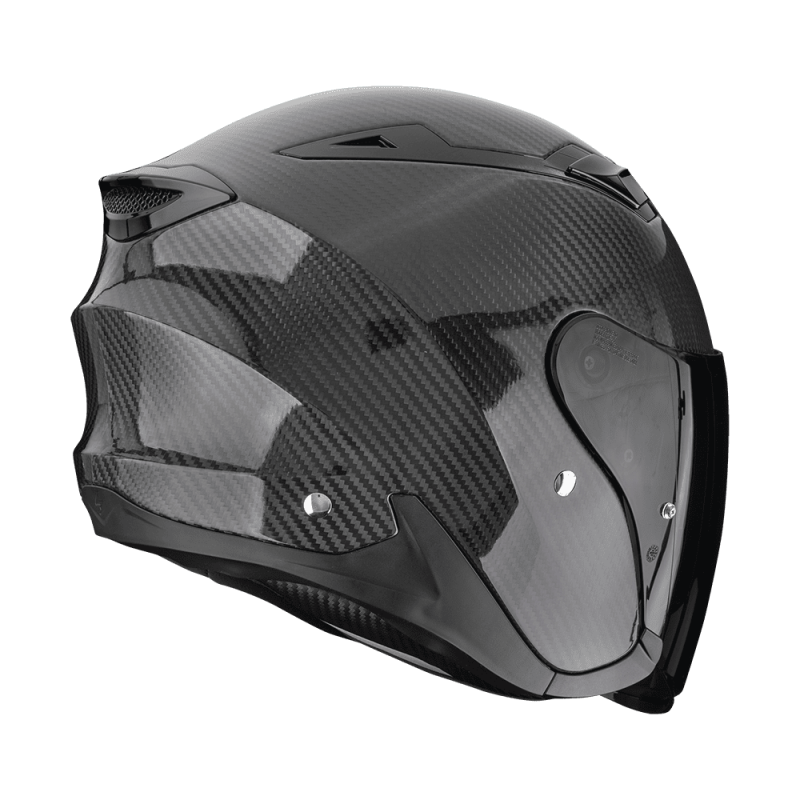 SCORPION EXO-Z1 CARBON AVEC VISIÈRE MIROIR BLEU
