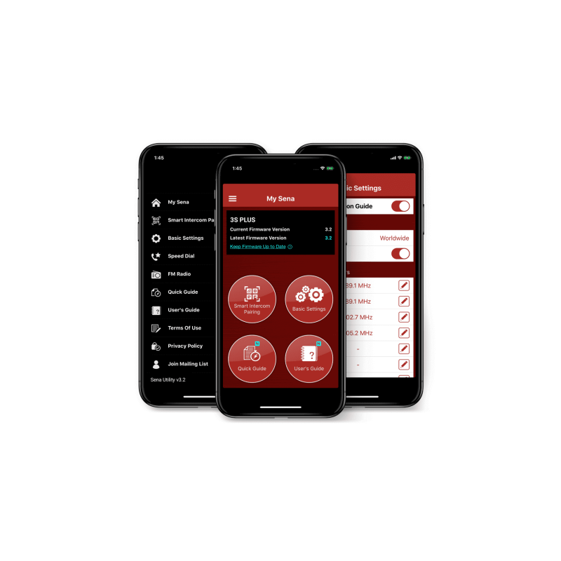 SENA KIT BLUETOOTH INTERCOM 3S PLUS BOOM 4.1