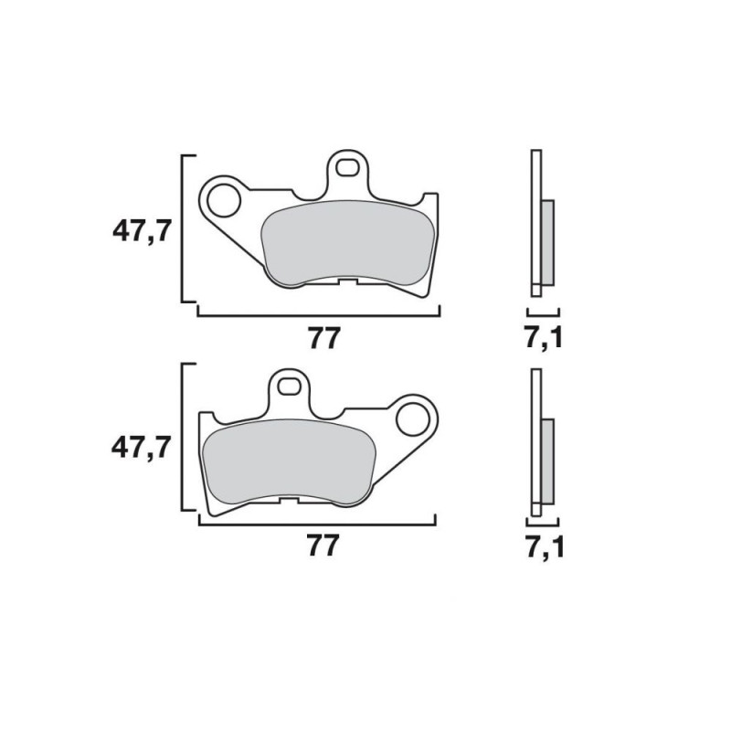 BREMBO PLAQUETTE SINTER AVT MALAGUTI MADISON 250 99-