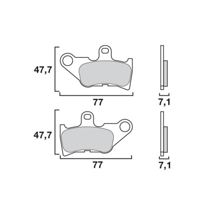 BREMBO PLAQUETTE SINTER AVANT MALAGUTI MADISON 250 99-
