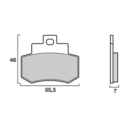 BREMBO PLAQUETTE SINTER AV KYMCO GRAND DINK 250 01-AR