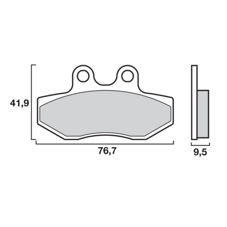 BREMBO PLAQUETTE PIAGGIO AV VESPA/SFERA/CLASSIC  GR23