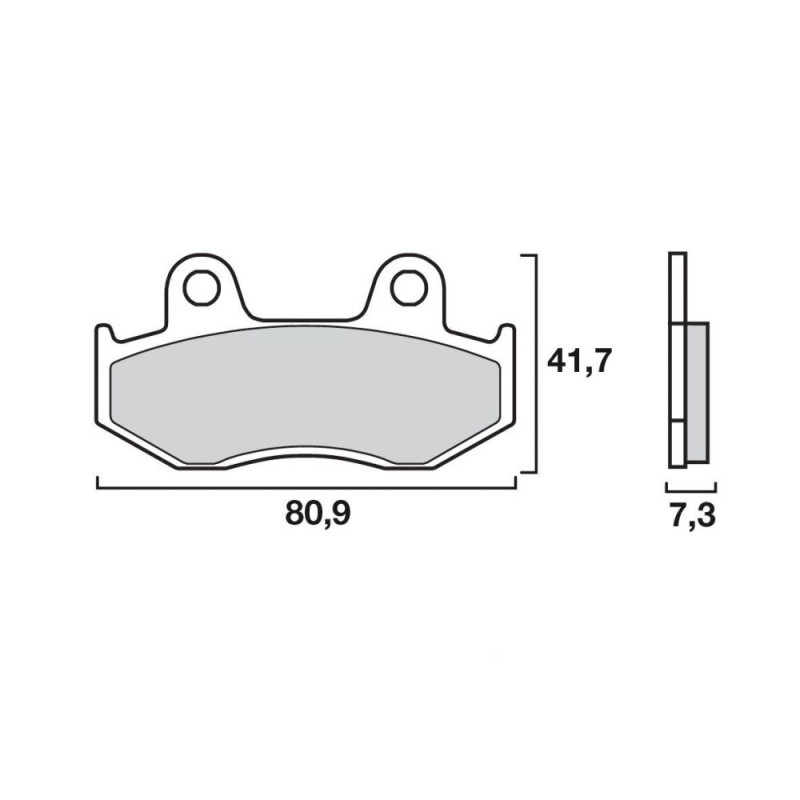 BREMBO PLAQUETTE AV YAMAHA 500 TMAX 08-