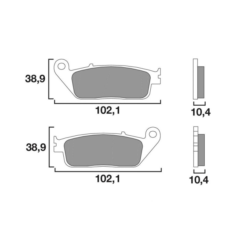BREMBO PLAQUETTE TGB AV X-L 11-X--M 125/250 08-
