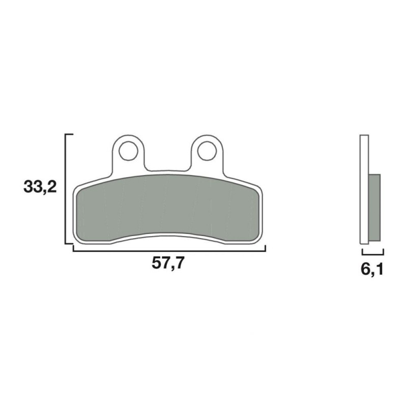 BREMBO PLAQUETTE YAMAHA AV 125/250 XMAX 10-