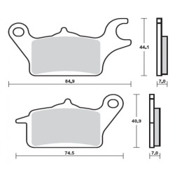 BREMBO PLAQUETTE SYM 400/600 I MAXSYM AVANT